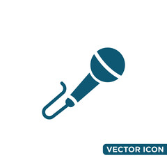 Simple Design Mic Icon Template 