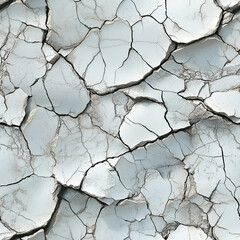 Cracked dry paint with rugged and distressed textures in a seamless pattern