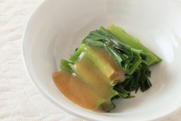 カンゾウの酢味噌和え