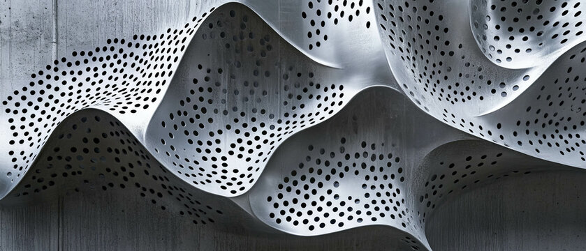 Exploring the lightweight structure and texture of perforated aluminum with distinctive holes