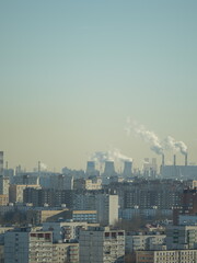 view of the city from above