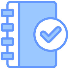 Obraz premium Mission Accomplished Blue Icon