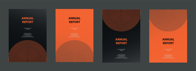 Modern presentation slide templates. Infographic elements template set for web, print, annual report brochure, magazine, business flyer leaflet marketing and advertising template. Vector Illustration.
