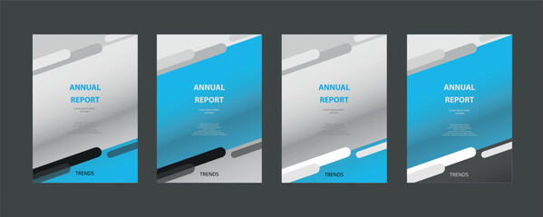 Modern presentation slide templates. Infographic elements template set for web, print, annual report brochure, magazine, business flyer leaflet marketing and advertising template. Vector Illustration.