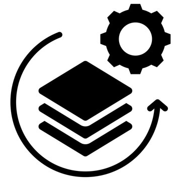 Batch Processing Glyph Icon