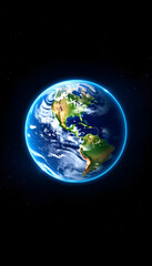 Obraz premium planet Earth, digital art, with white tones