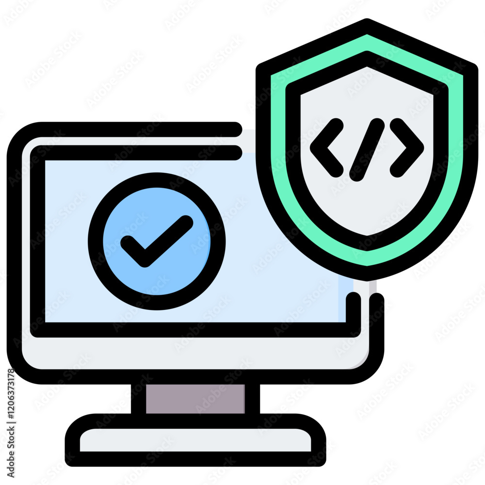 Aufkleber Software Reliability Outline Color Icon