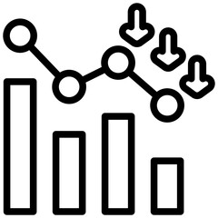 Degradation Outline Icon