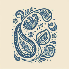 A floral and geometric pattern background