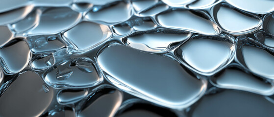 Fototapeta premium Exploration of smooth and adaptive textures in self-healing polymers