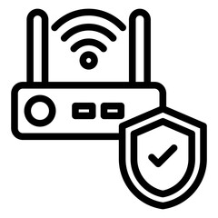 Access Point Outline Icon
