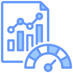 Benchmarking Blue Icon