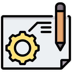 Prototyping Outline Color Icon