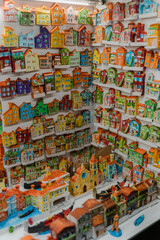 Souvenir from Venice. Attributes of Venice. Sale of magnets.