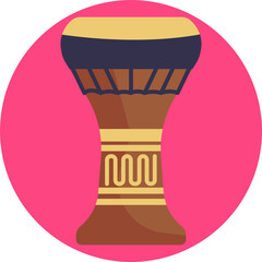 The Darbuka is a key instrument in Turkish ensembles, known for its lively and distinctive beats that accompany dancers and enhance the musical atmosphere.