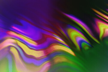 Obraz premium Colorful wavy holographic abstract background creating vibrant pattern