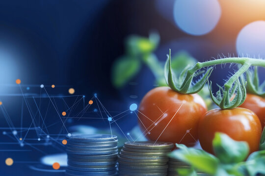 Food Market Analysis: Fresh Tomatoes with Financial Data Visualization