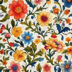 Vibrant floral design studio setting textile art colorful environment close-up view nature inspiration