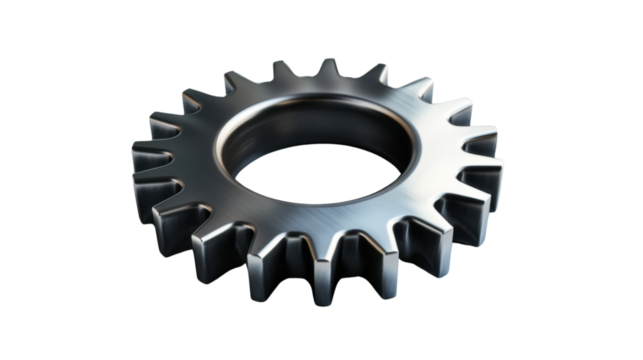 
Gear wheel on transparent background 