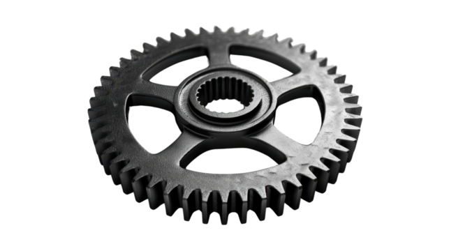 
Gear wheel on transparent background 