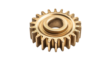 
Gear wheel on transparent background 