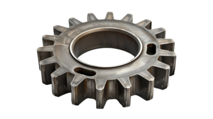 Gear wheel on transparent background