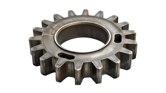 
Gear wheel on transparent background 