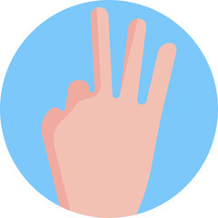 The 3-finger hand sign is used by catchers to signal a specific pitch to the pitcher, often for a curveball or slider.