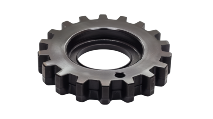 Gear wheel on transparent background