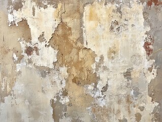 Distressed wall texture with peeling paint