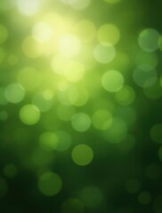 Obraz premium Green abstract blurry background for St. Patrick's Day with soft bokeh lights