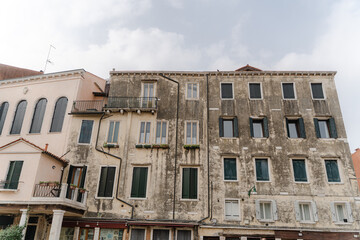 Venetian building. View of the old house.