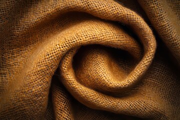 Fototapeta premium Textured Burlap Fabric Close-Up