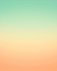 Fototapeta premium A soothing gradient background with mint and peach colors.featuring gentle transitions from green to orange.evoking calm and warmth.ideal for wellness and relaxation themes