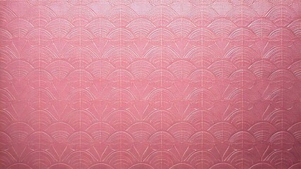 Fototapeta premium 春に使えるしわしわの和紙の背景素材 ピンク 古びた紙 レトロ 正月 ひな祭り 七五三 和風 パターン AI生成素材