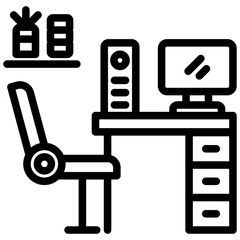 Workplace Outline Icon