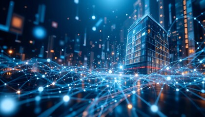 Obraz premium energy of fractal realms background design