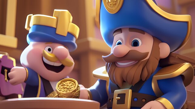 Clash Royale: The Royal and the Pirate Captain's Jolly Meeting