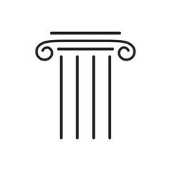 Column icon Template vector illustration design