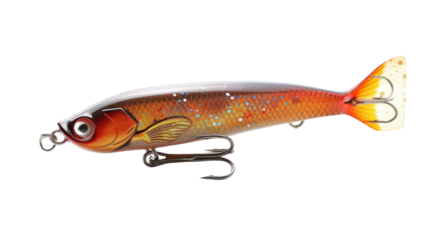Fishing lure on transparent background