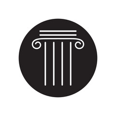 Column icon Template vector illustration design