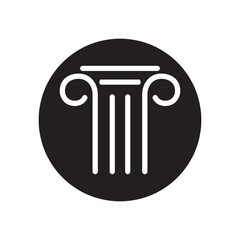 Column icon Template vector illustration design