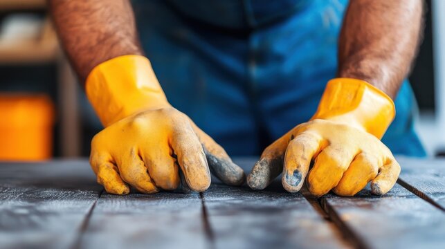 Handyman dedicates time to fixing home repairs with skilled hands