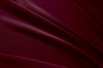 Obraz premium Black dark deep red burgundy cherry magenta maroon abstract background. Silk satin velvet fabric. Elegant luxury rich. Curtain drapery fold line wave flow. Romance Valentine Birthday Christmas. Design
