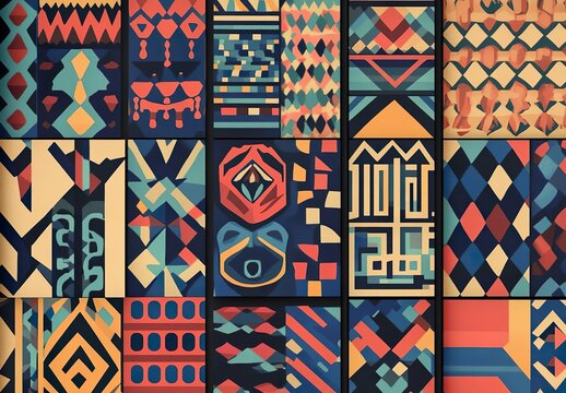 Neo-primitive design of seamless and geometric patterns