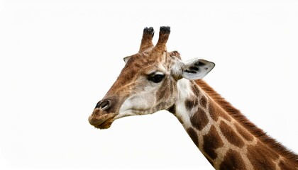 Fototapeta premium a giraffe on white background