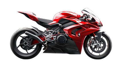 Obraz premium Motorcycle on transparent background