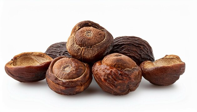 soapnut isolated on white background