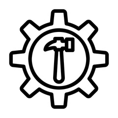 construction Line Icon