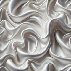 Soft, flowing folds of light-gray satin.
